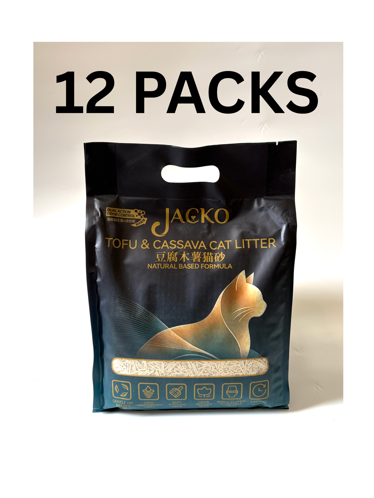 JACKO TOFU x CASSAVA CAT LITTERS 12PACKS