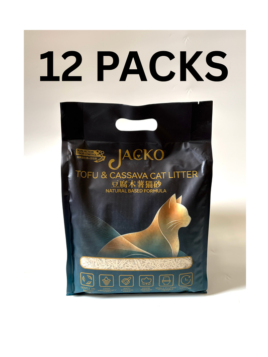 JACKO TOFU x CASSAVA CAT LITTERS 12PACKS