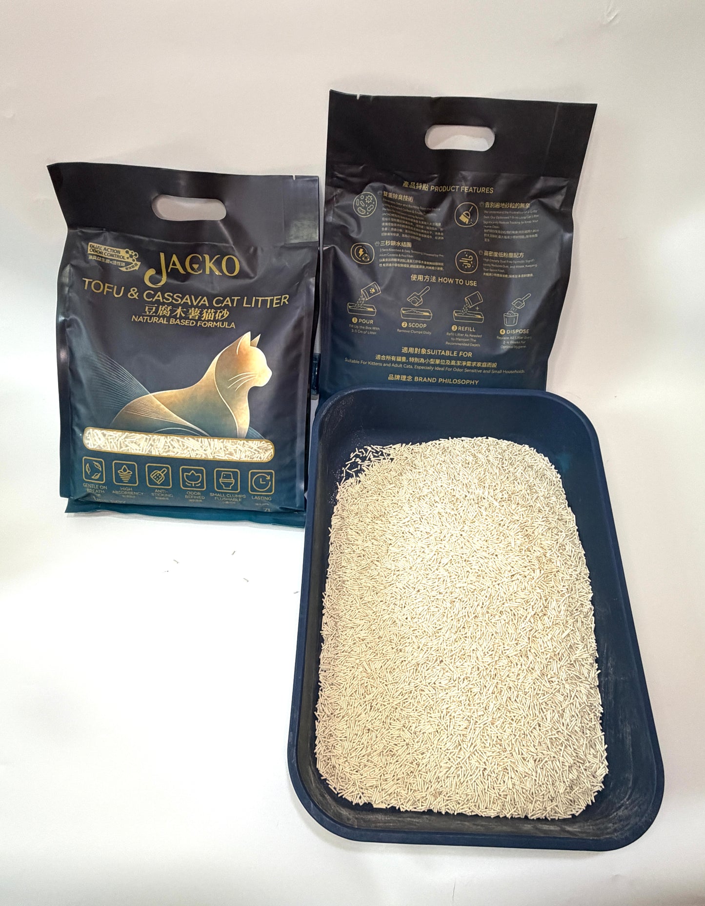 JACKO TOFU x CASSAVA CAT LITTERS 12PACKS