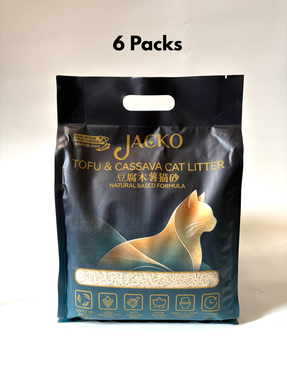 Extra Value 最抵優惠 Jacko Tofu x Cassava Cat Litters 豆腐木薯混合貓砂 | 6 Packs